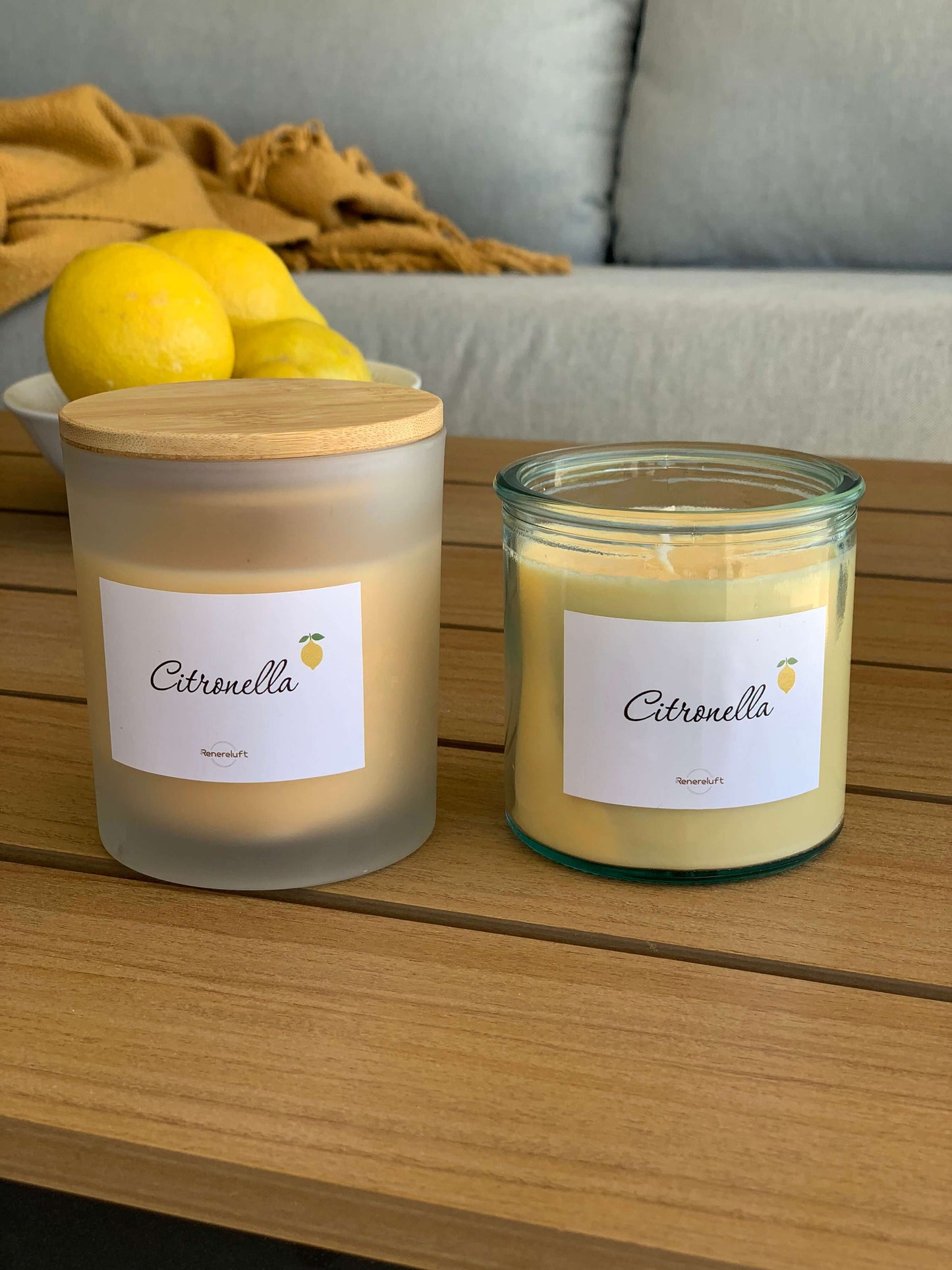 Økologisk Citronella Soyalys | Brændetid 40 timer