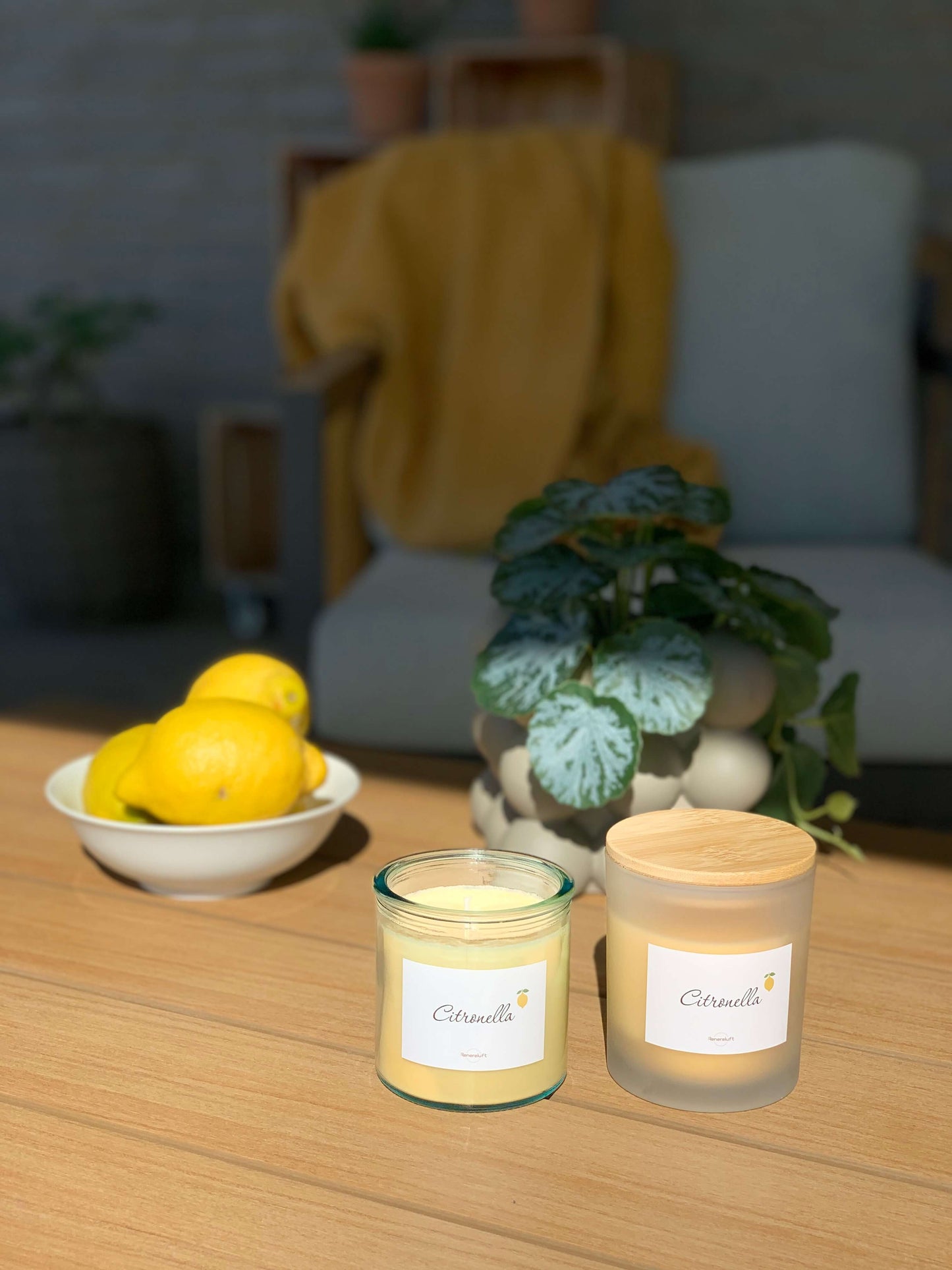 Økologisk Citronella Soyalys | Brændetid 40 timer